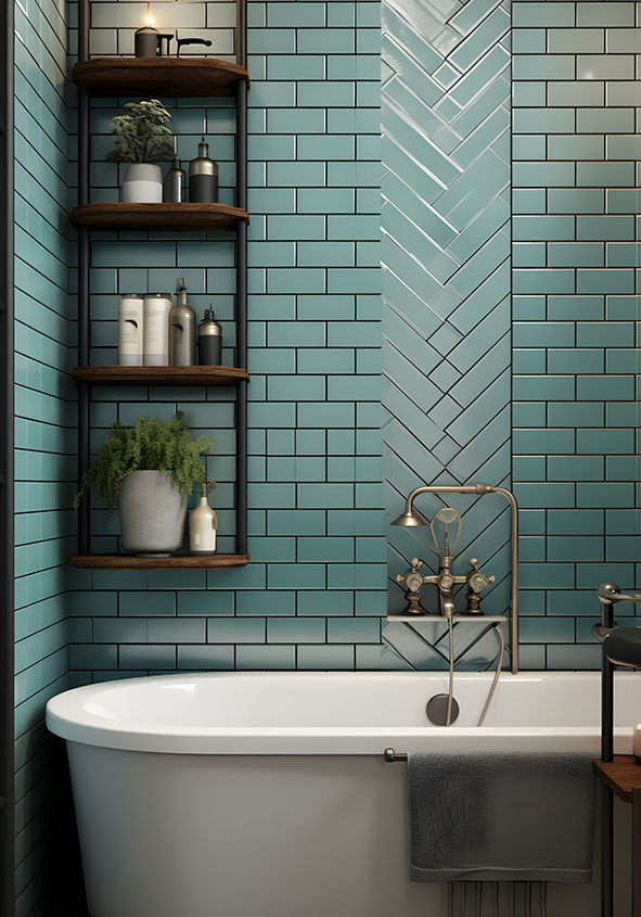 Installation de carreau sur le mur Châteaubriant